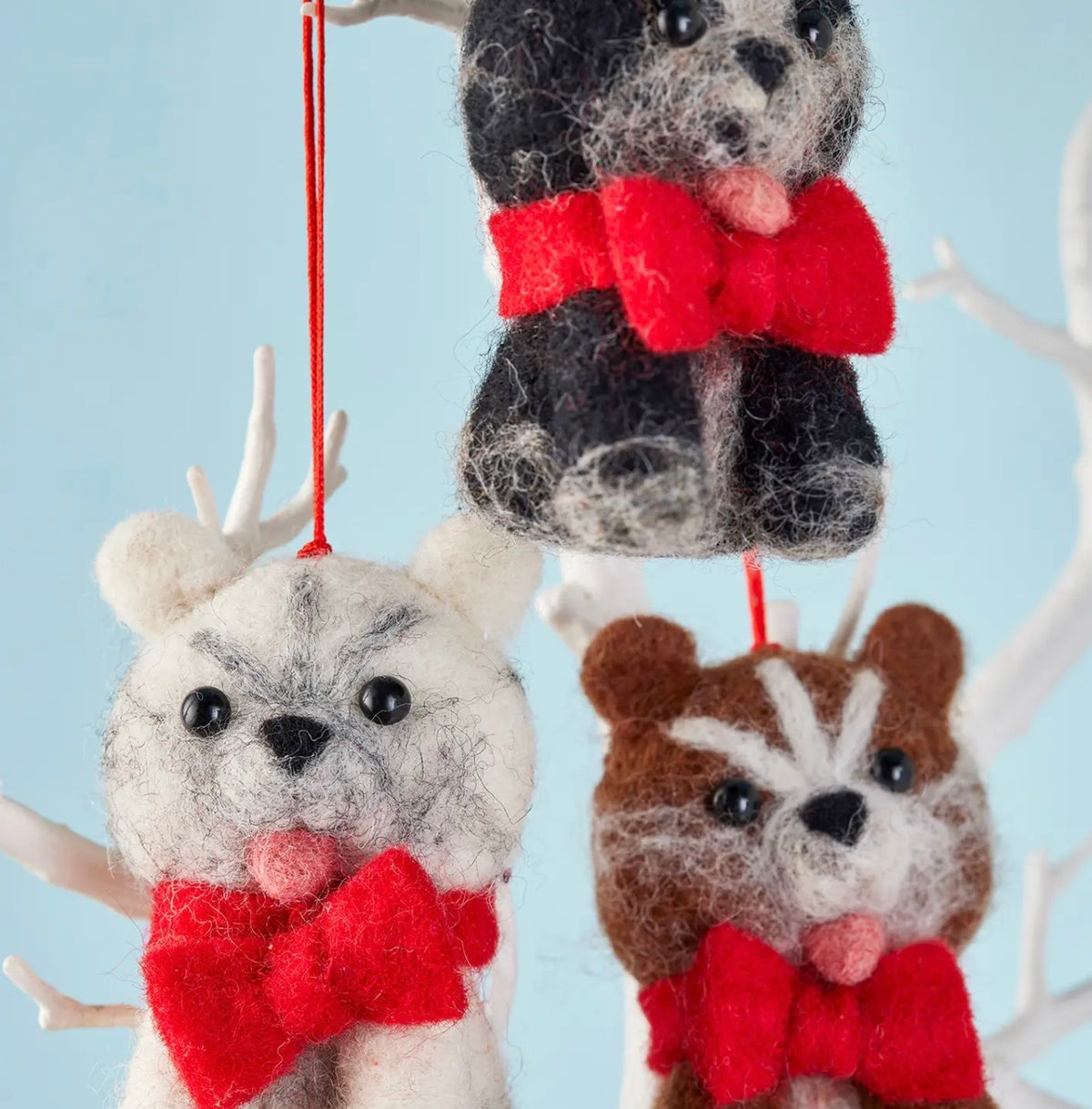 Cute Felt Dog Decoration