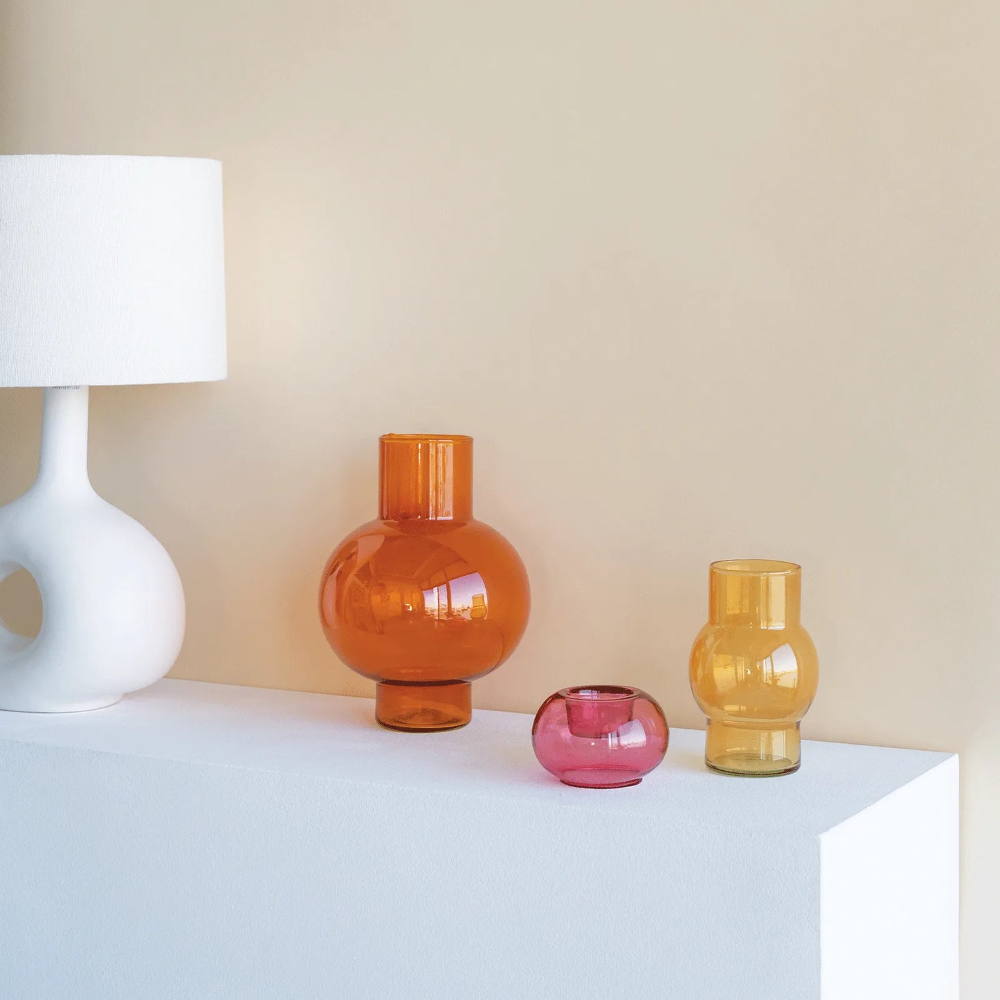 Tummy Vase Orange Rust