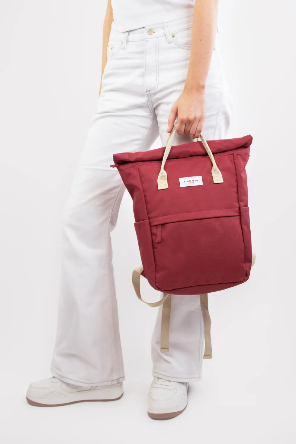 Burgundy Medium Backpack