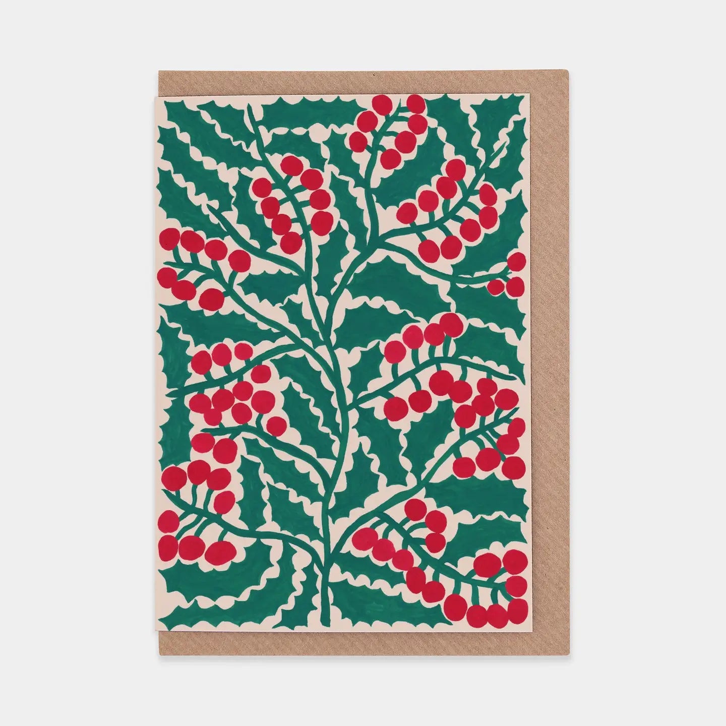Holly Greeting Card