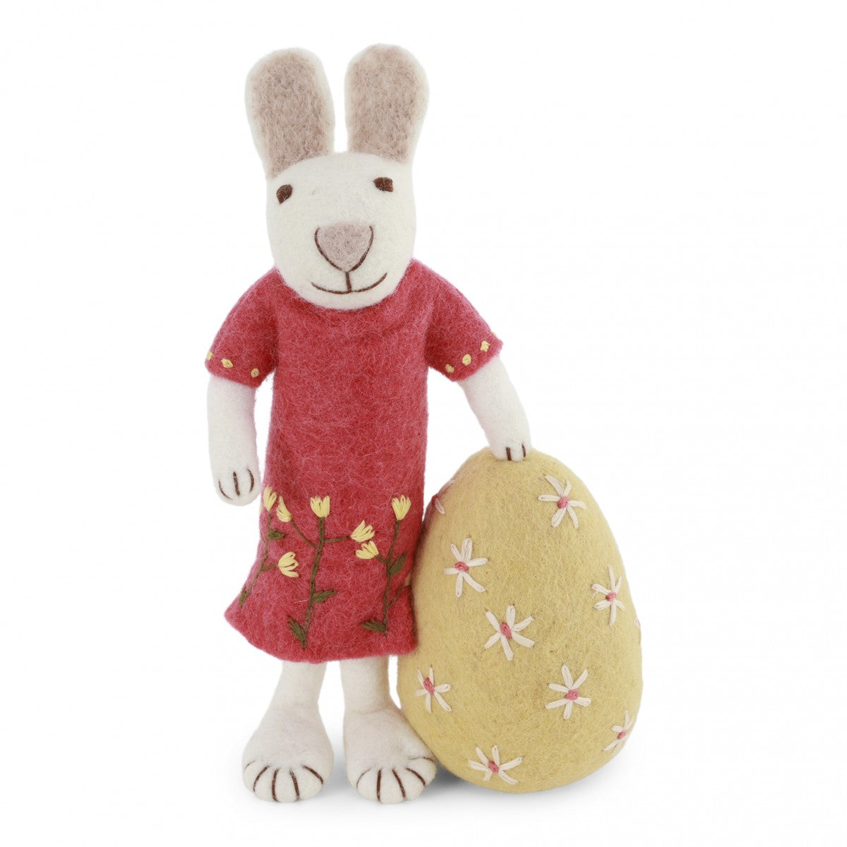 White Bunny with Large Egg