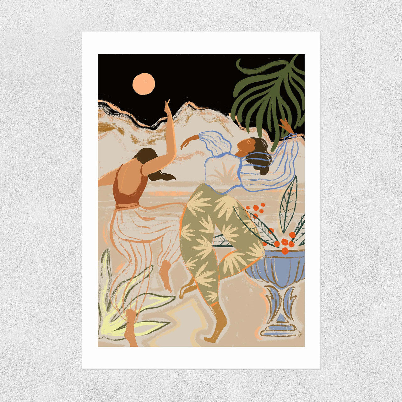 Dancing in the Moonlight Greetings Card