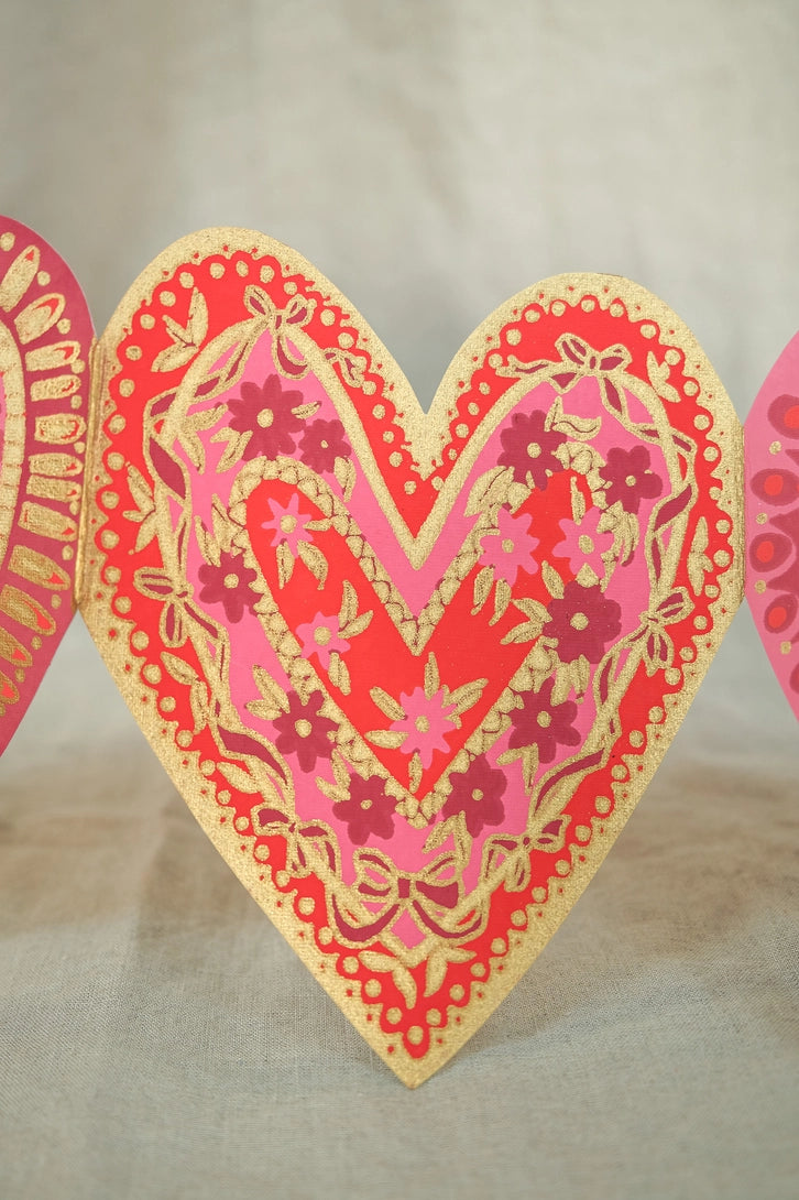Heart Concertina Garland