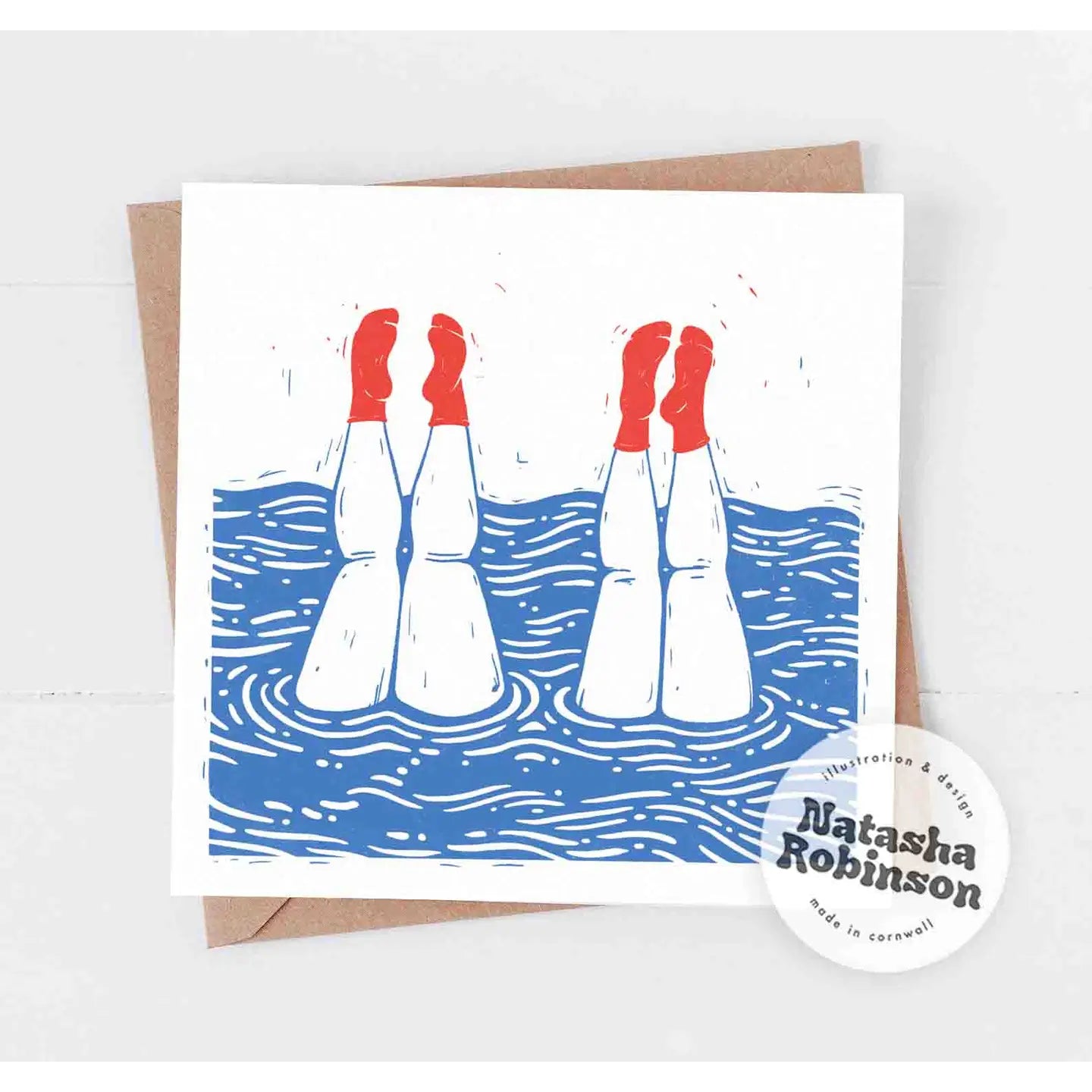Swimming Ladies Card