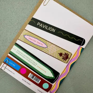 Decorative Book Literary Library Foiled Thank You Card