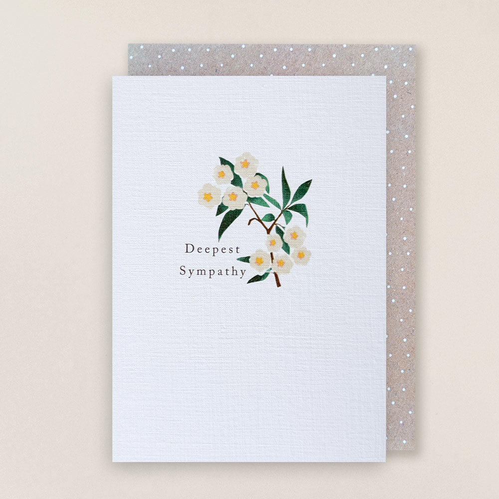 Deepest Sympathy Floral greetings card