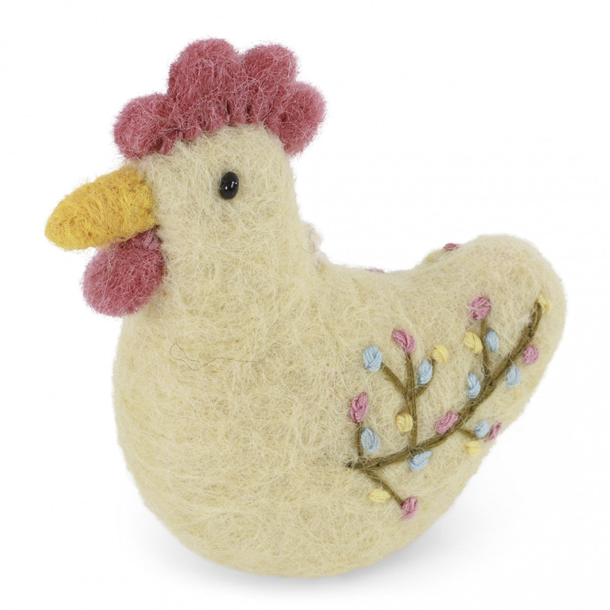 Rooster with Embroidery Felt Decoration