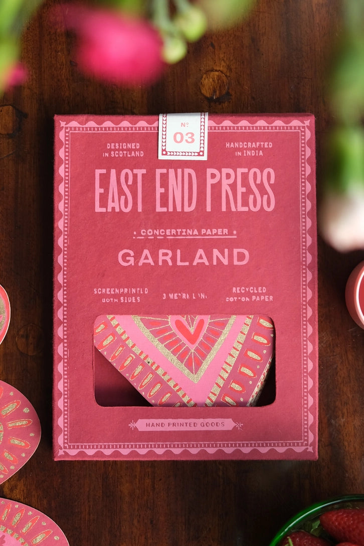 Heart Concertina Garland