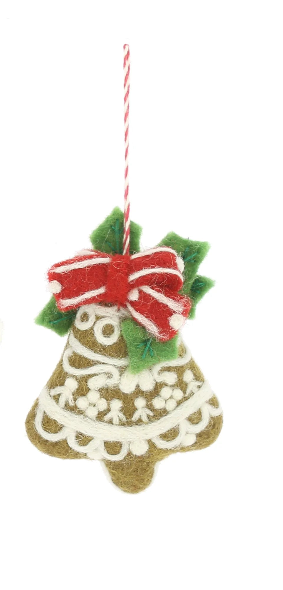 Gingerbread Angel or Bell Hanging Decoration