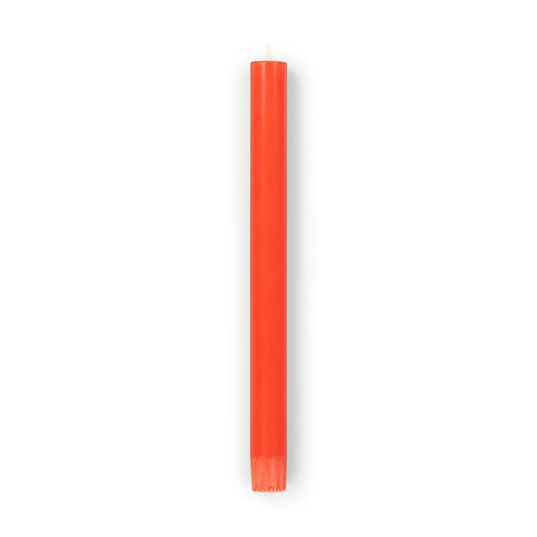 Poppy Red Eco Dinner Candles Pack of 6