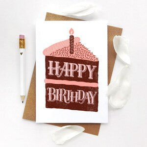 Happy Birthday Cake Card