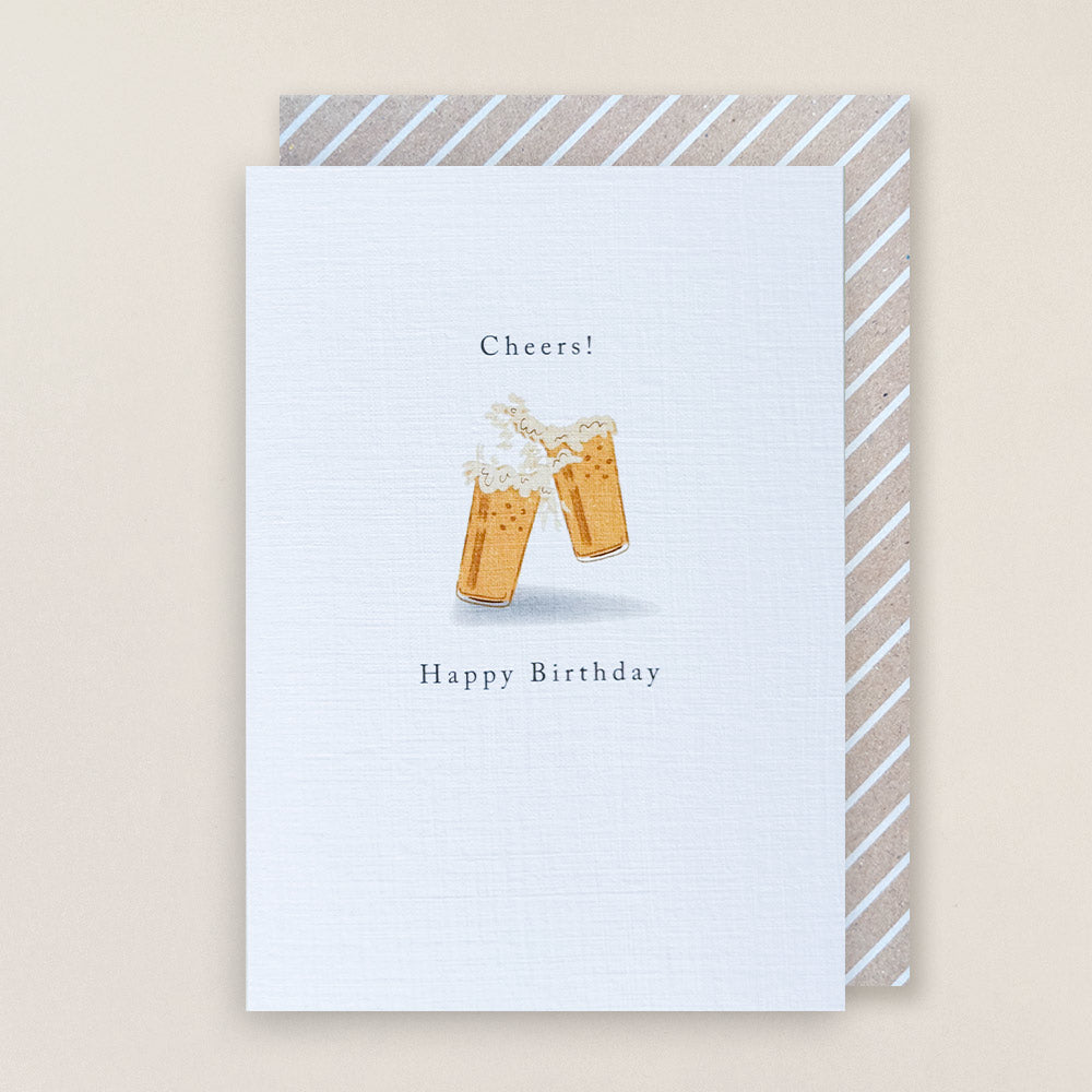 Cheers! Happy Birthday Beers Greetings Card