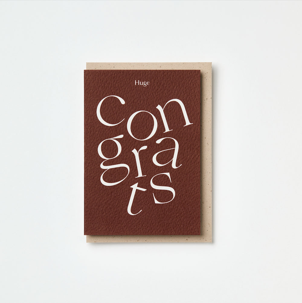 Huge Congrats Congratulations Greetings Card