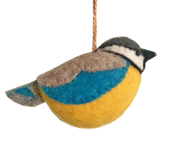 Blue Tit Felt Decoration