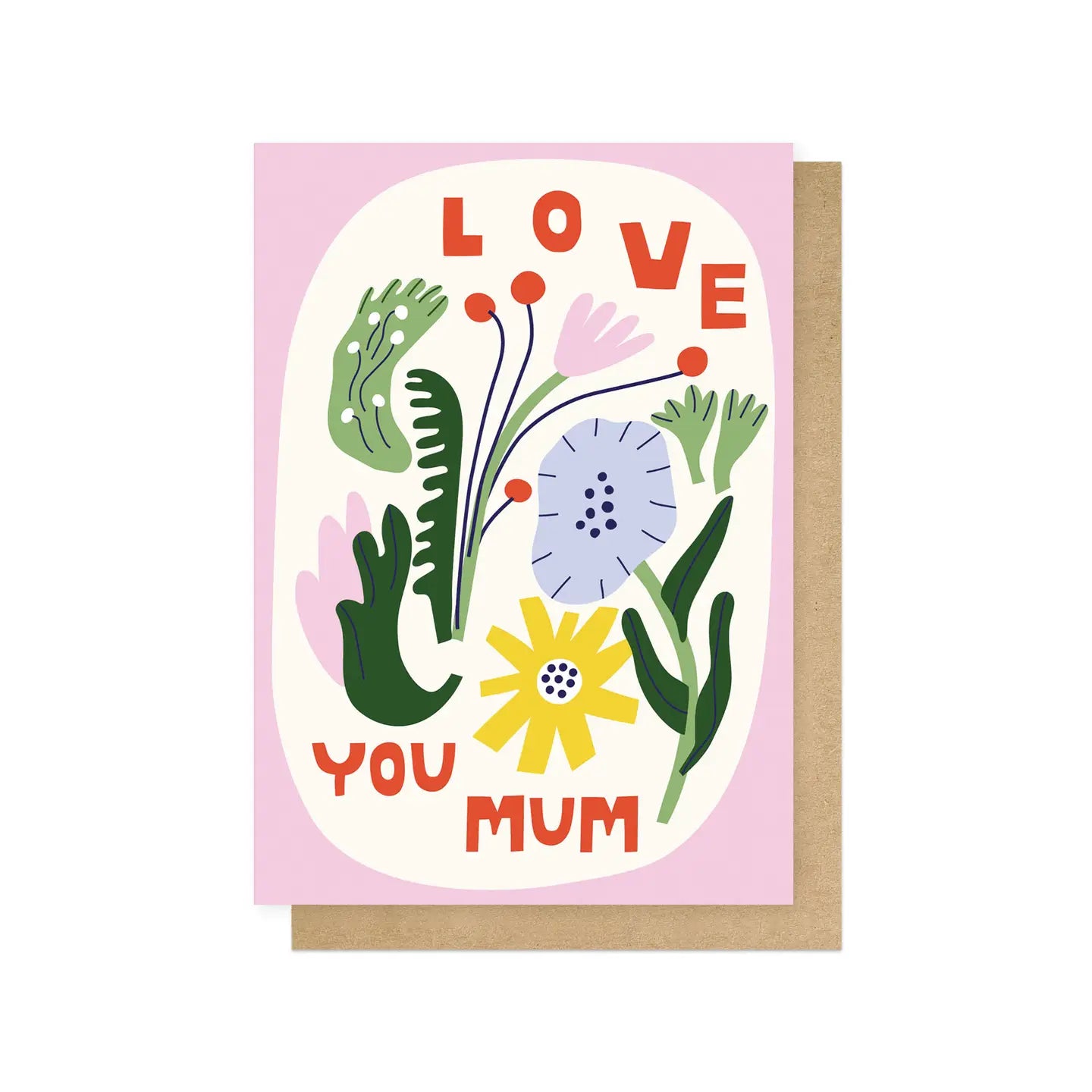 Love You Mum Greeting Card