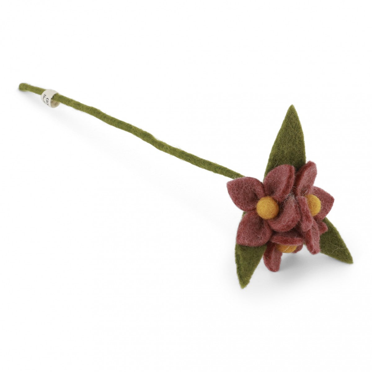 Rouge Flowers On A Branch Felt Decoration