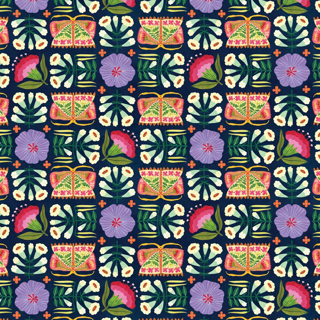 Folk Meadow Gift Wrap
