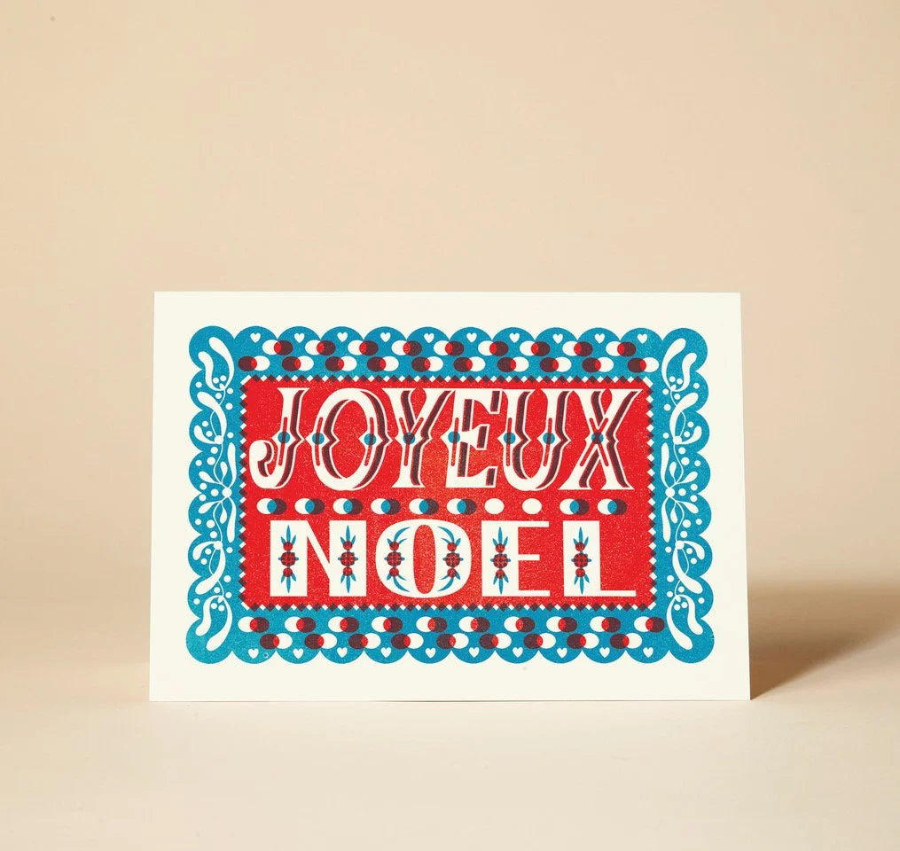 Joyeux Noel Christmas Greetings Card
