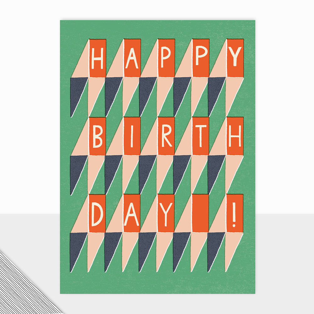 Graphic Geometric Birthday Card