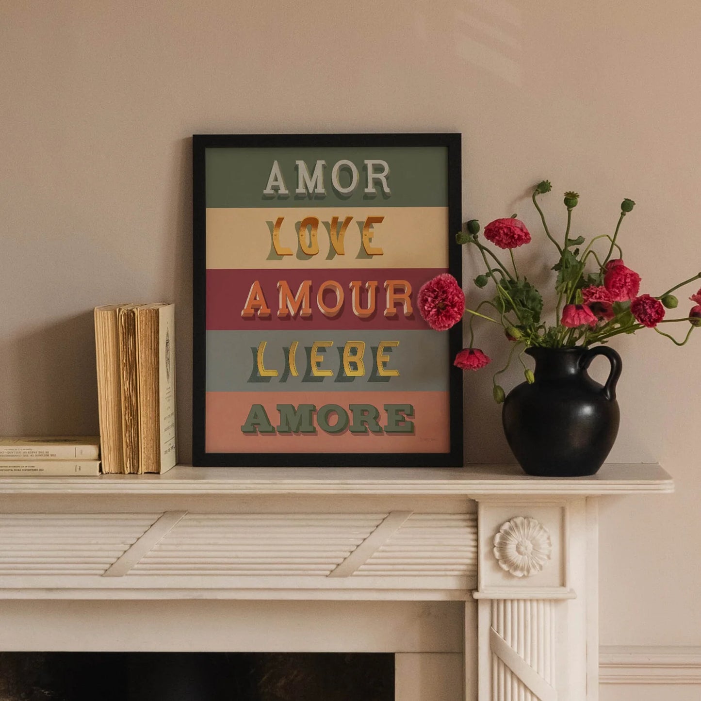 Amor, Love, Amour Fine Art Print Framed Print