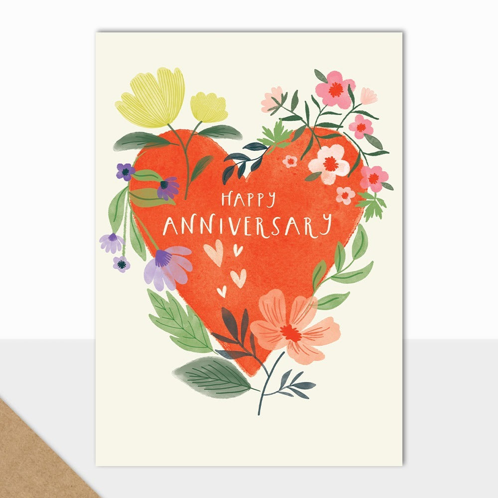 Happy Anniversary Heart Card