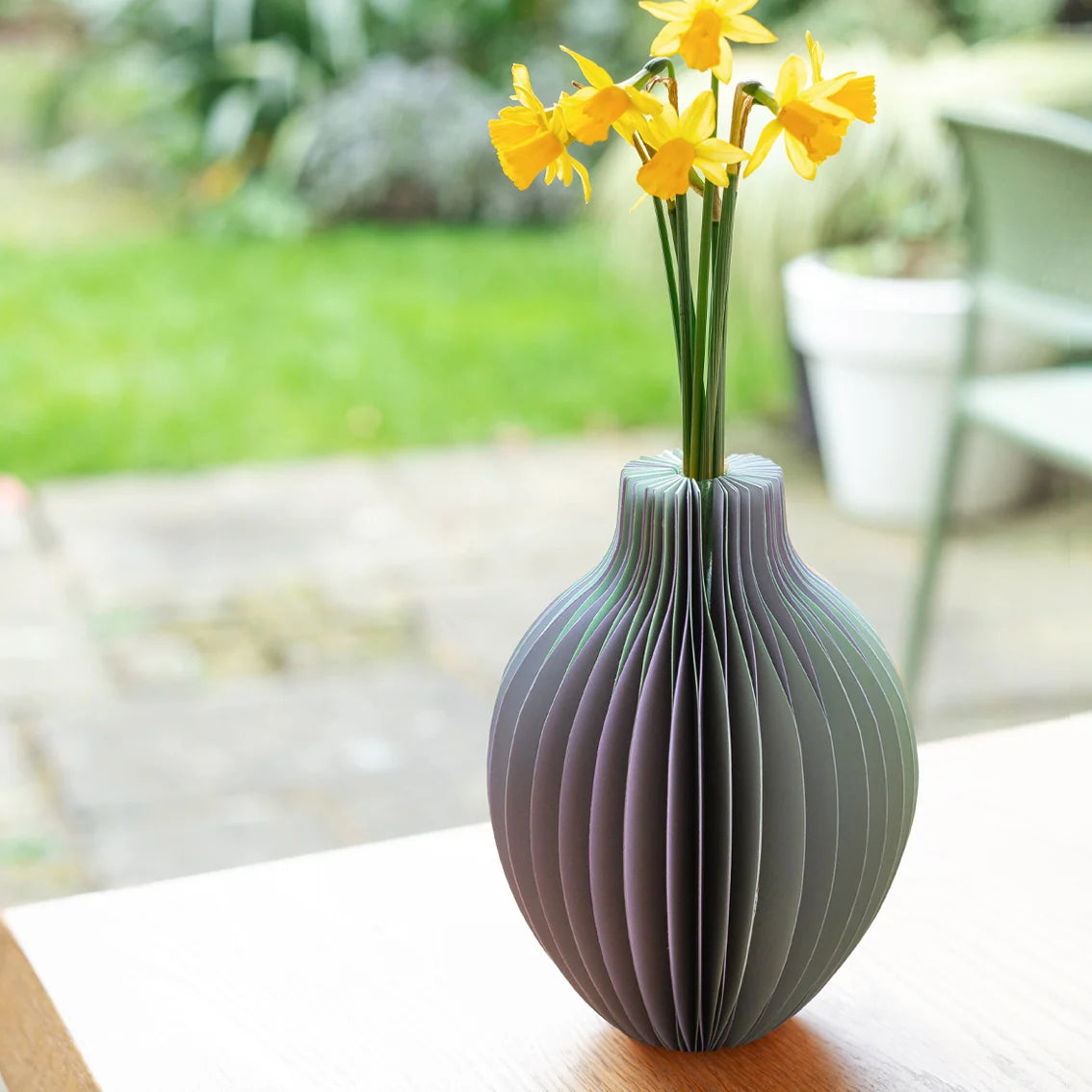 Honeycomb Paper Lilac Vase