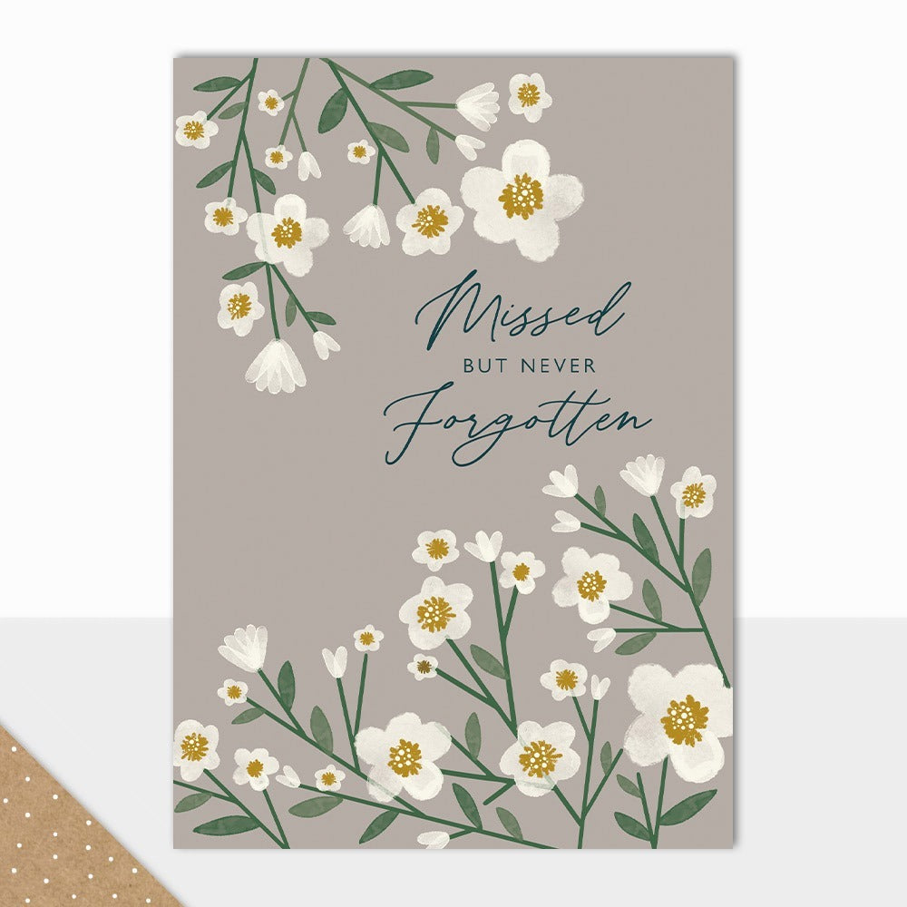 Missed But Never Forgotten - Sympathy Card