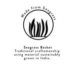 Seagrass Waste Paper Basket (mixed colours)