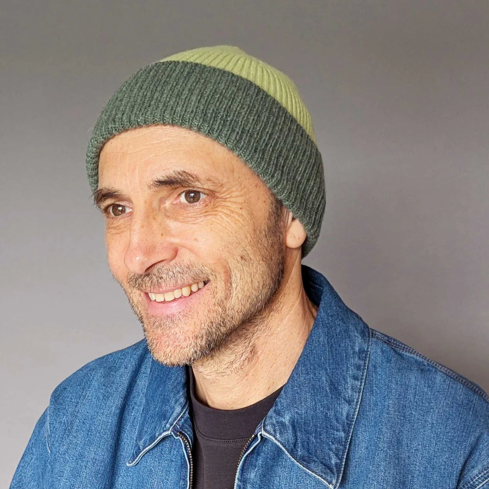 Mint & Soft Green Beanie (unisex)