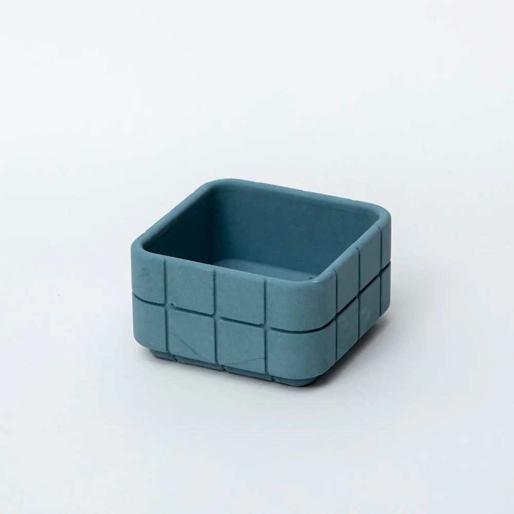 Jesmonite Tile Tray - Steel Blue