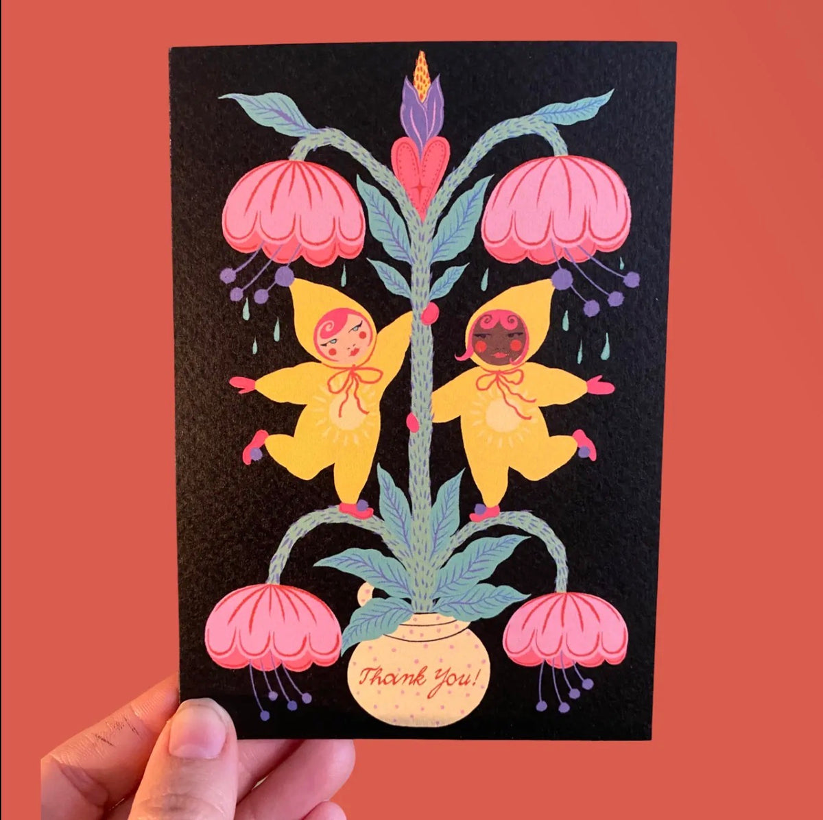 Floral Thank You Card
