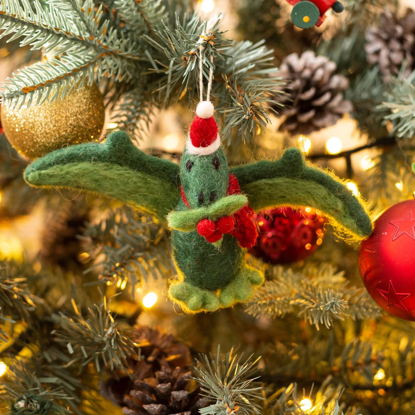 Pterodactyl With Holly Sprig