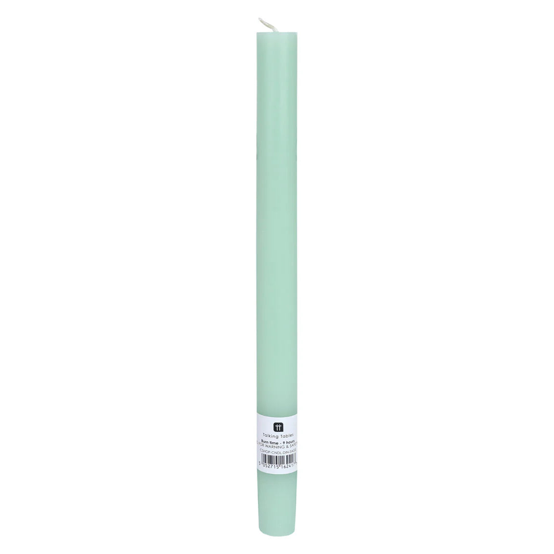 Sage Dinner Candle. 28cm