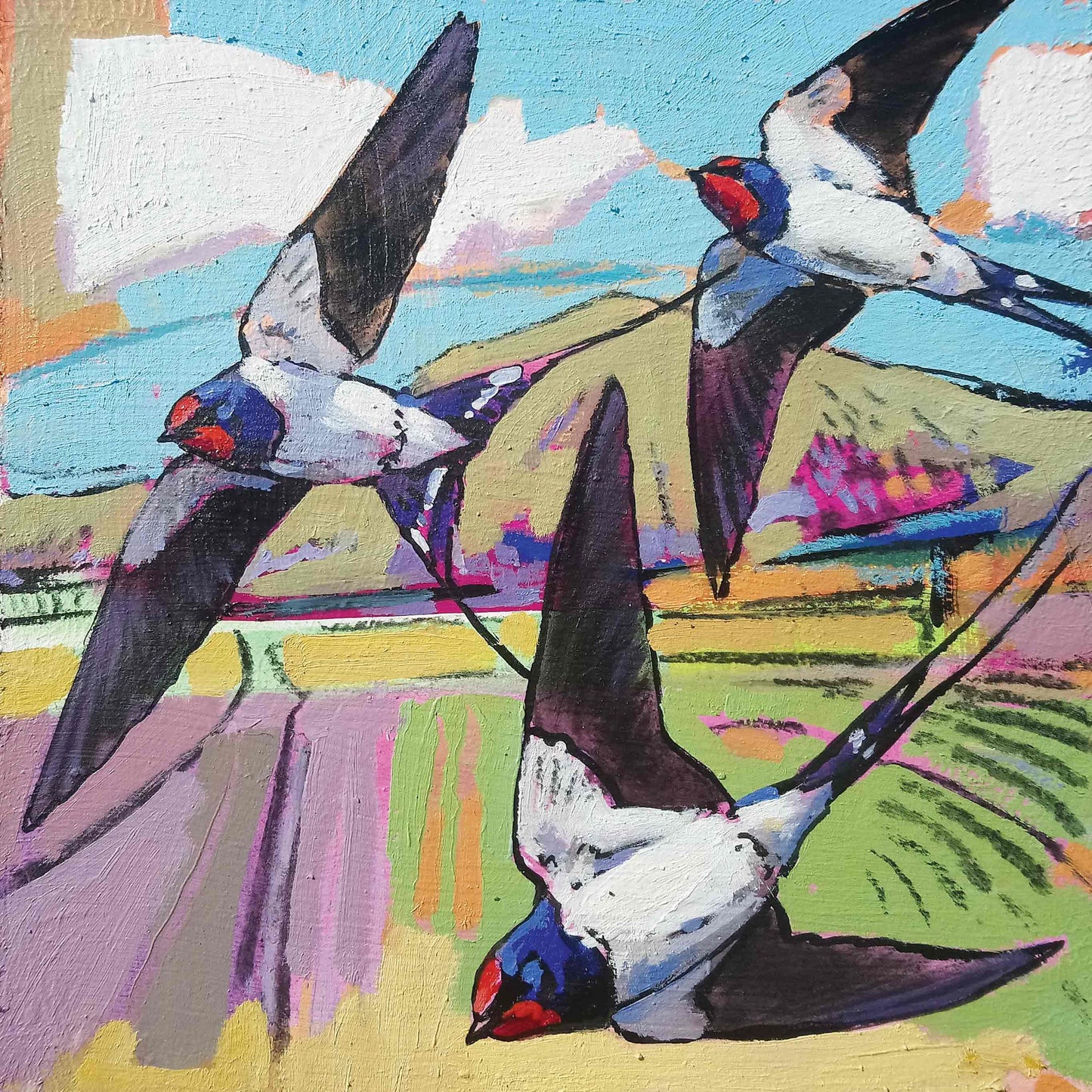 Swallows Greeting Card