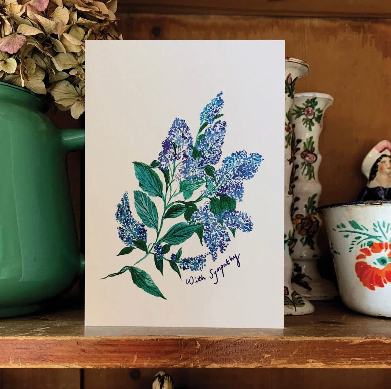 California Lilacs With Sympathy Card