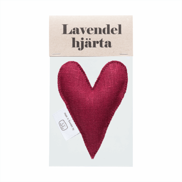 Burgundy Lavender Heart