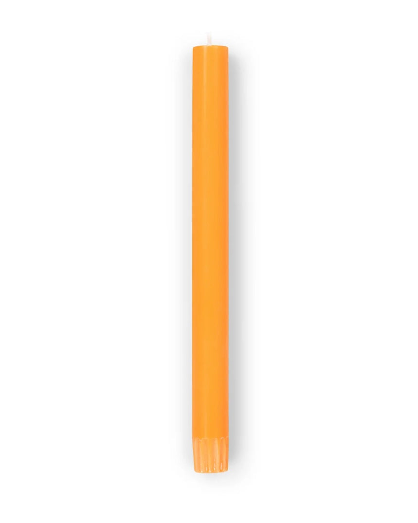 Bright Orange Dinner Candle