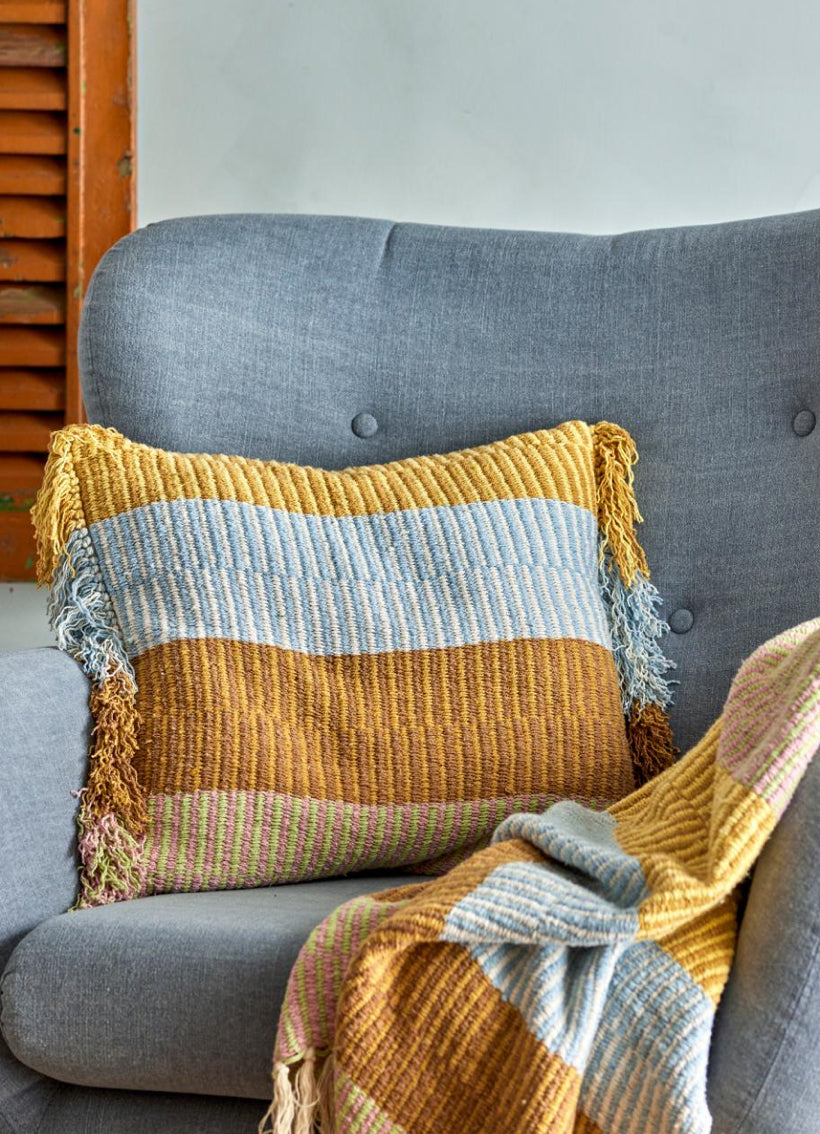 Isnel Throw - Yellow Recycled Cotton