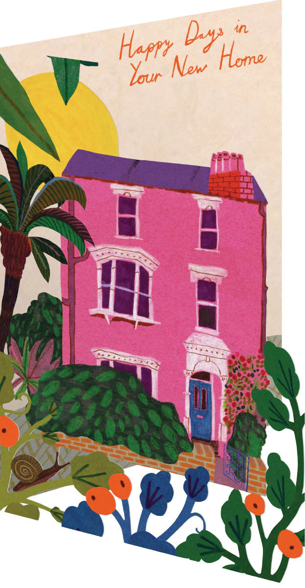 Happy Days In Your New Home Laser Cut Card