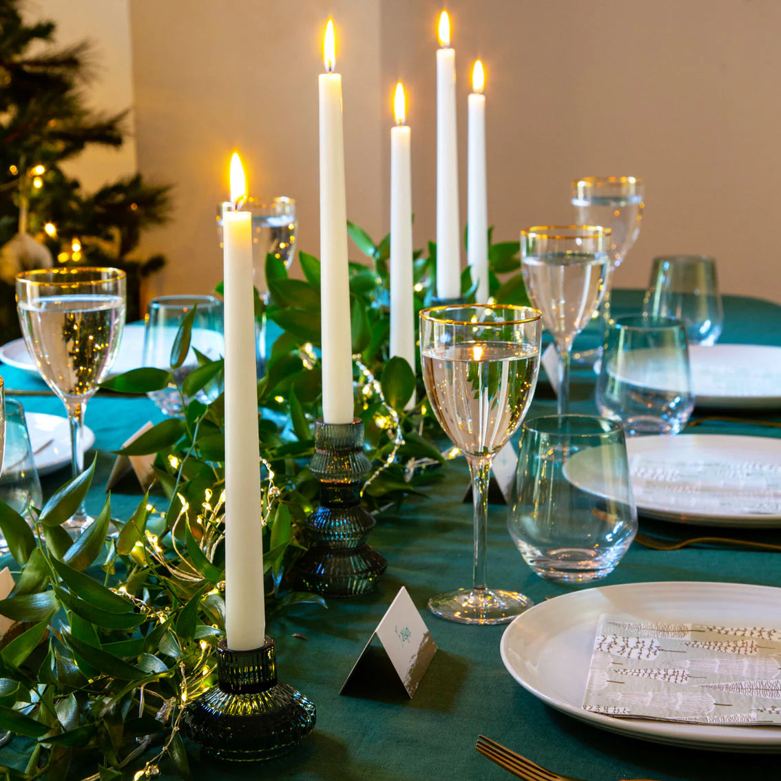 Midnight Forest Tall Sage Candle Holder