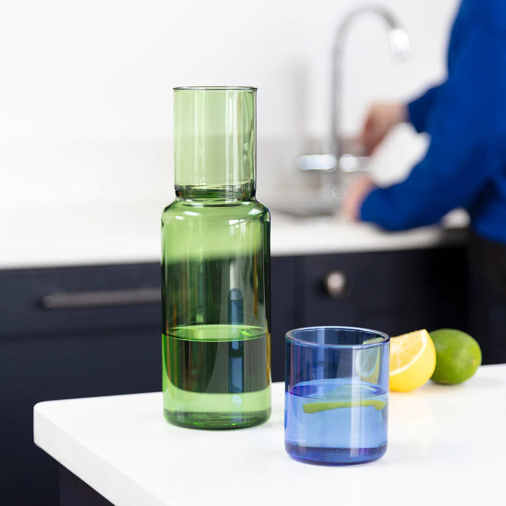 Duo Tone Green/Blue Carafe