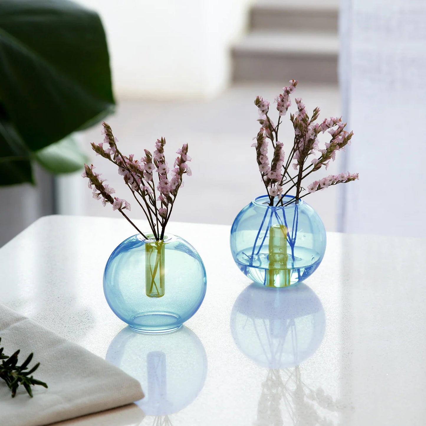 Bubble Vase Mini - Blue/Yellow