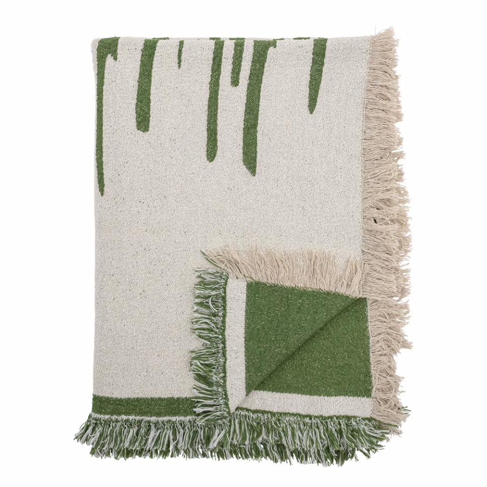Haxby Throw - Green Recycled Cotton