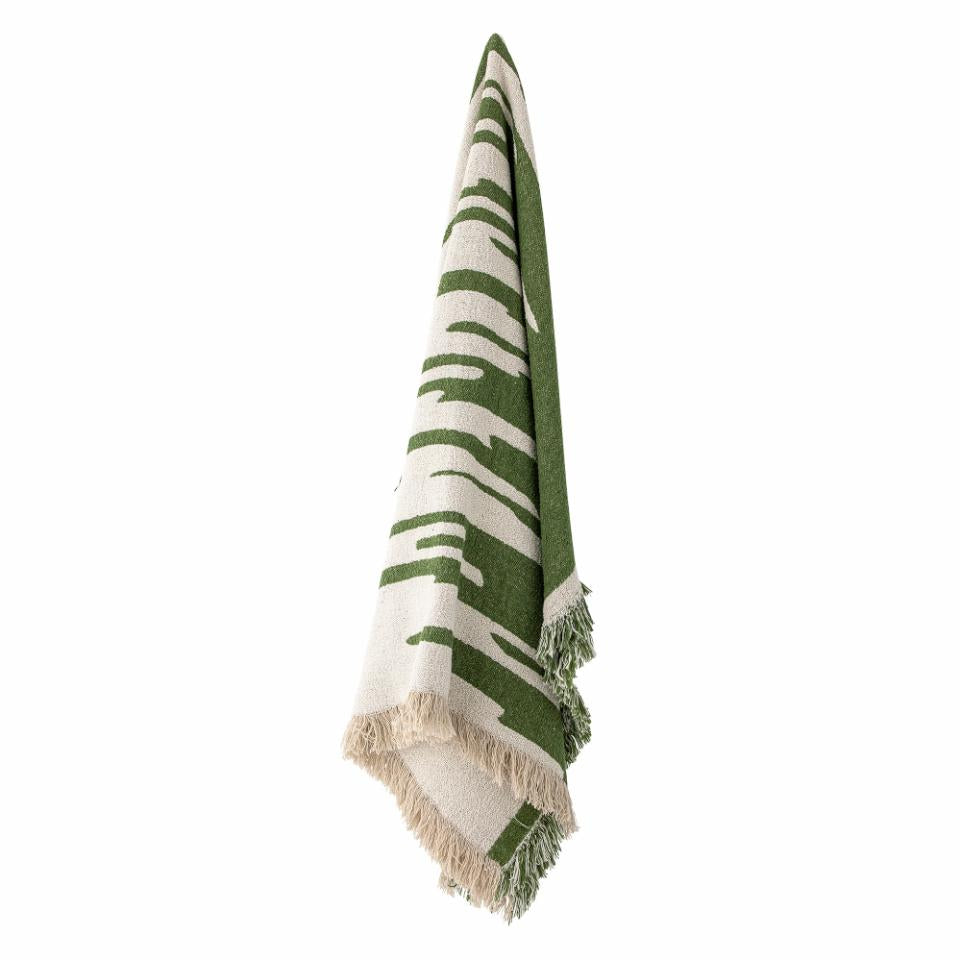 Haxby Throw - Green Recycled Cotton