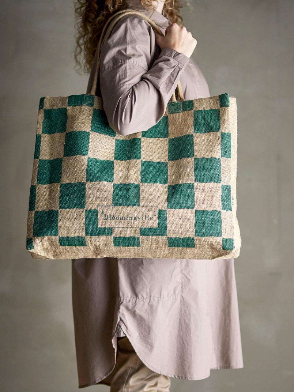 Bergamo Shopping Bg, Jute, Green