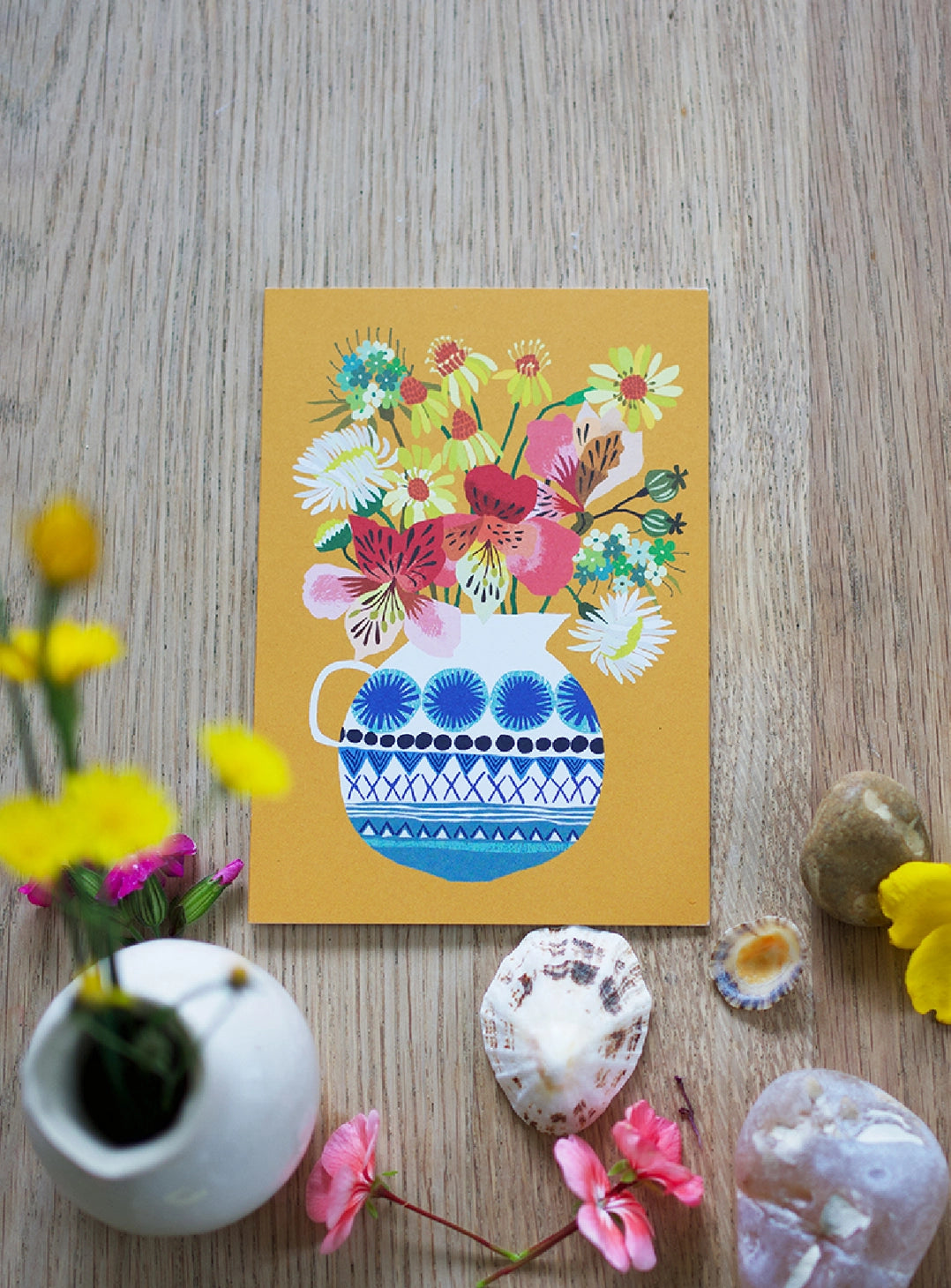 Festival Flowers Greeting Card
