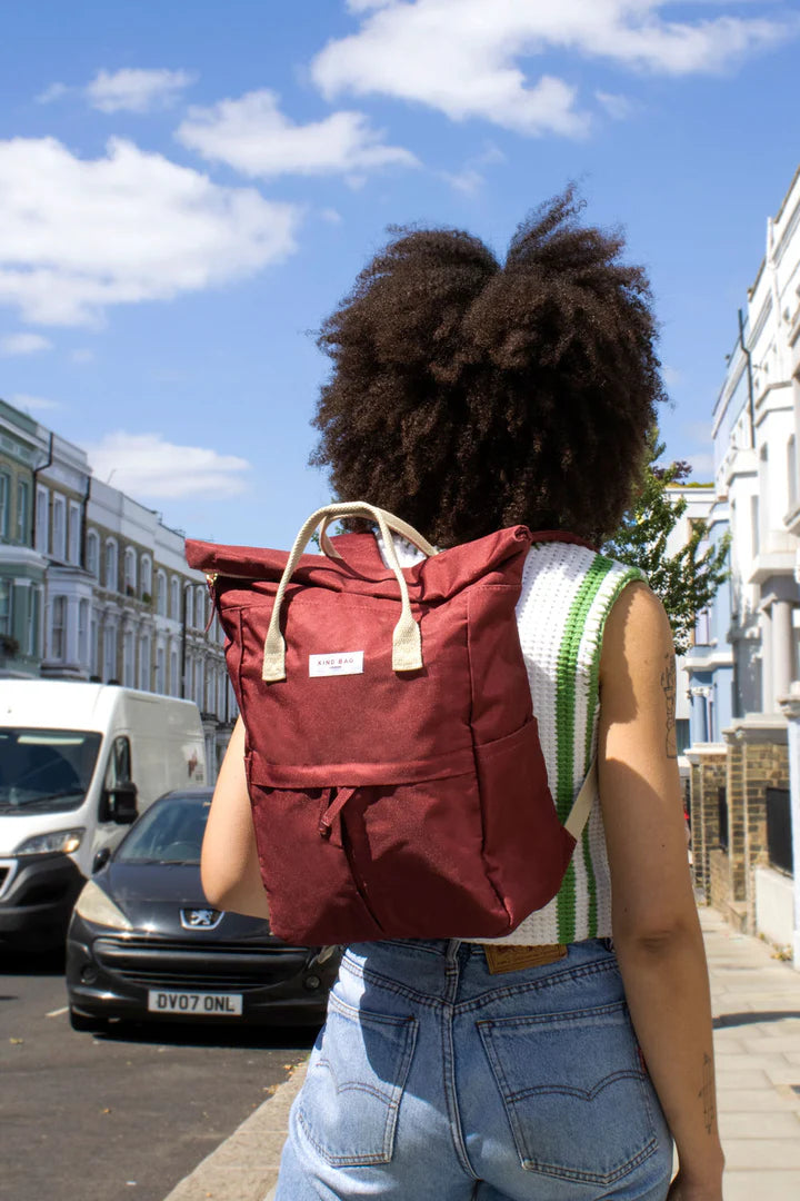 Burgundy Medium Backpack