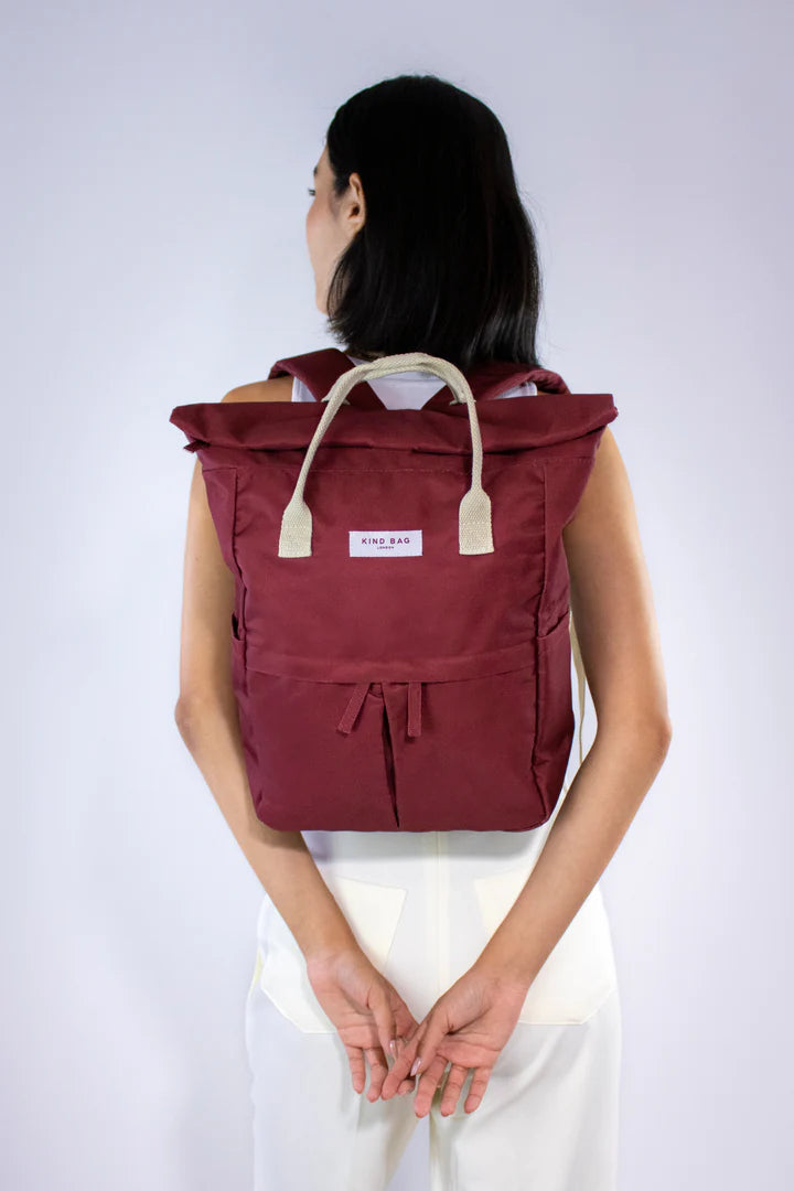 Burgundy Medium Backpack