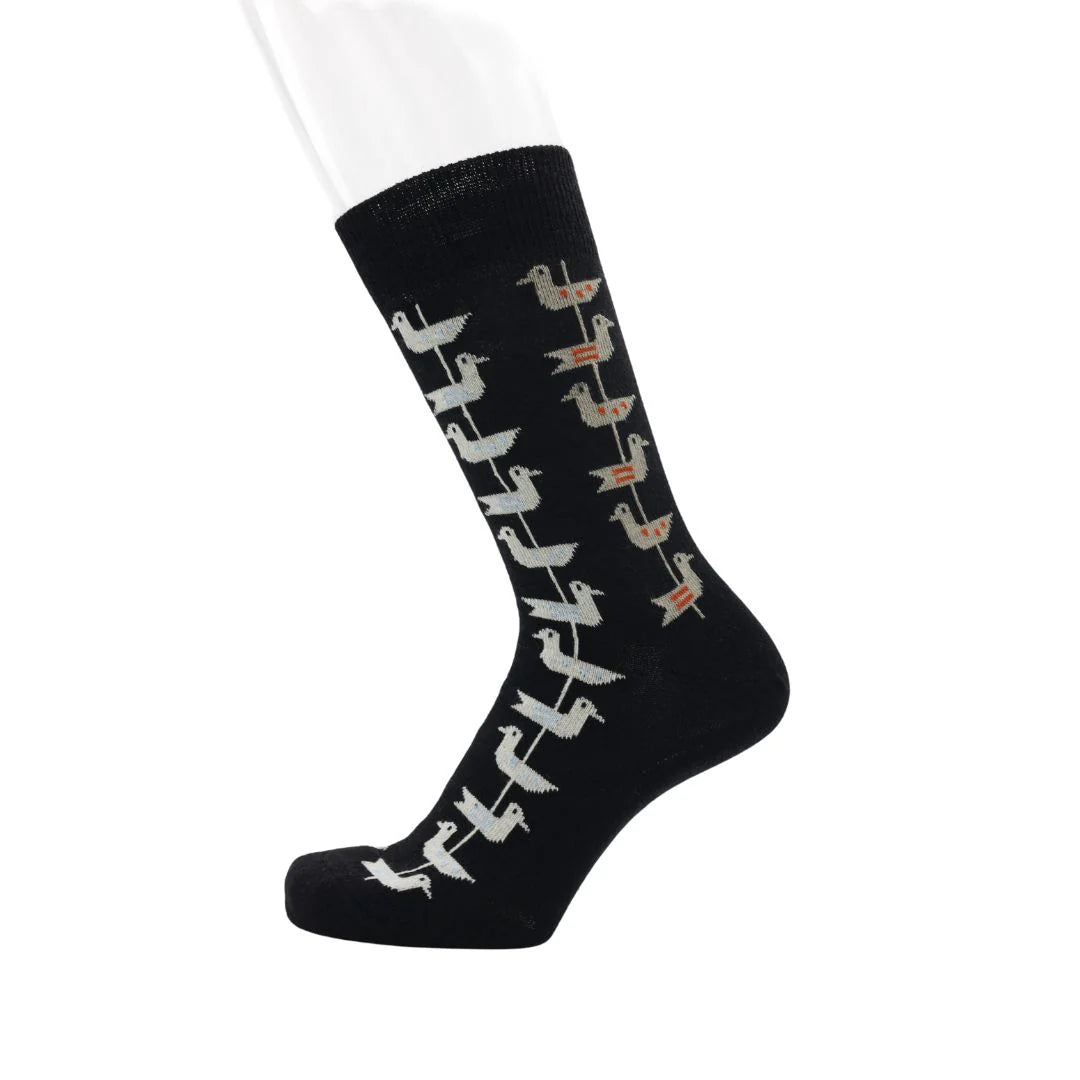 Shorebird Black - Merino Wool Socks