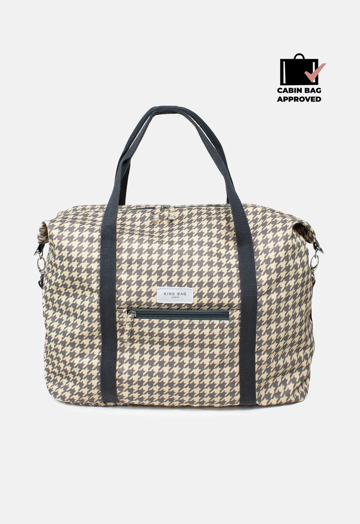 Weekender Bag Cream Dogtooth